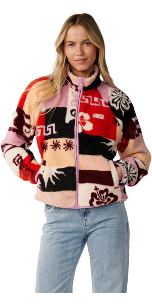 2026 Rip Curl Womens Party Pack Zip Through Polar Fleece 0EGWFL - Multi